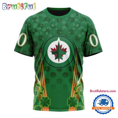NHL Winnipeg Jets Special St. Patrick's Day All Over Print Shirts