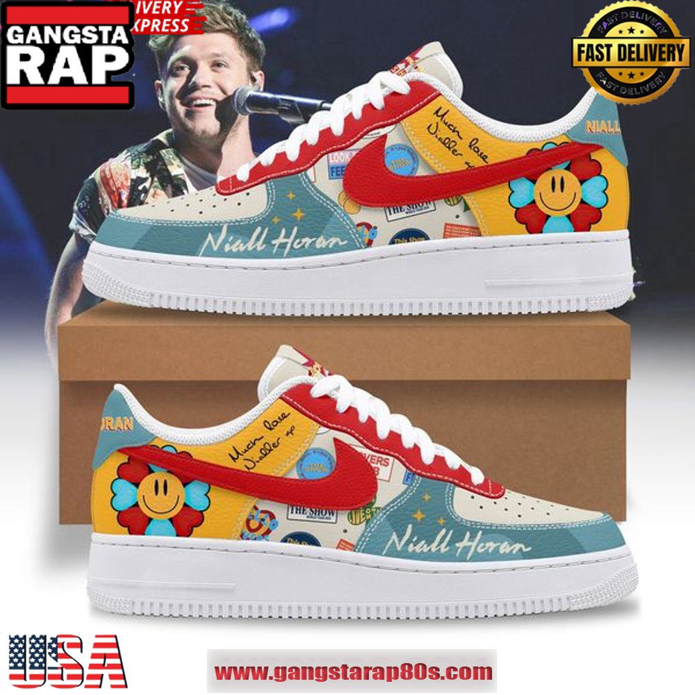 Niall Horan The Show Limited Edition Air Force 1 Sneakers Shoes Niall Horan The Show Limited Edition Air Force 1 Sneakers Shoes