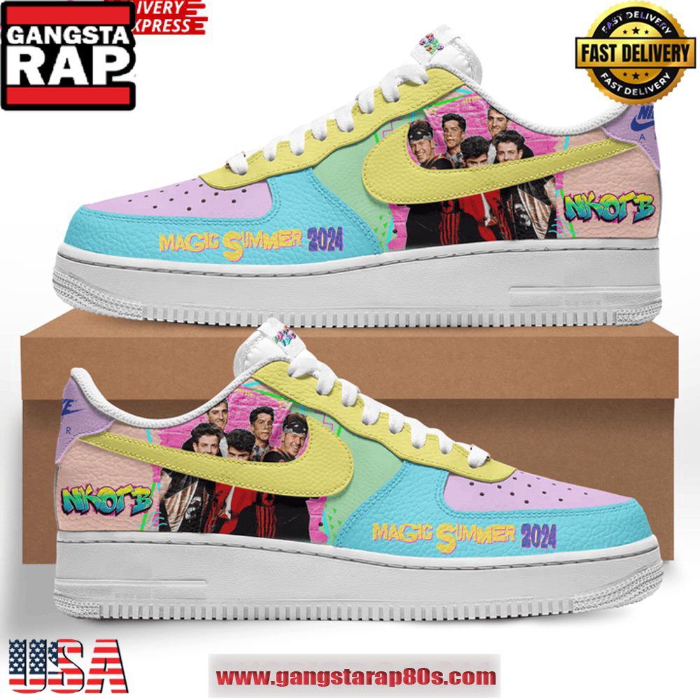 NKOTB Magic Summer 2024 Air Force 1 Running Sneakers Shoes Sneaker NKOTB Magic Summer 2024 Air Force 1 Running Sneakers Shoes Sneaker