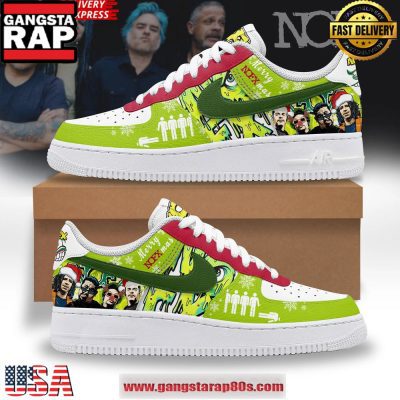 NOFX Merry Christmas Limited Edition Air Force 1 Running Sneakers Shoes