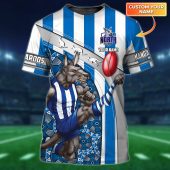 North Melbourne Kangaroos | Kangaroos Personalized Name 3D Tshirt Tad 01