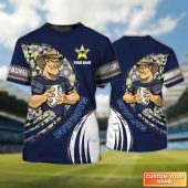 North Queensland Cowboys Personalized Name 3D Tshirt Gift For Nrl Fan Tad 03