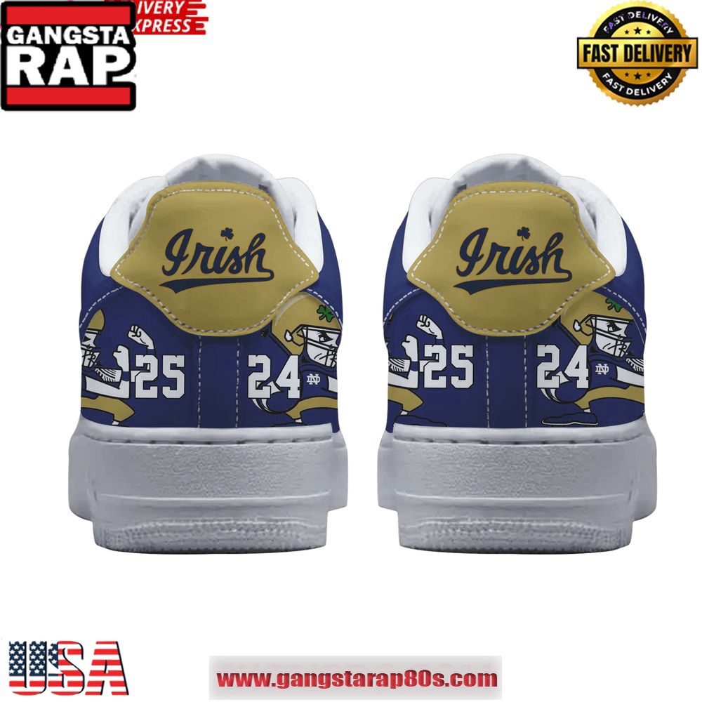 Notre Dame Fighting Irish College Football Playoff 2024-25 Air Force 1 Shoes Running Sneakers Notre Dame Fighting Irish College Football Playoff 2024-25 Air Force 1 Shoes Running Sneakers