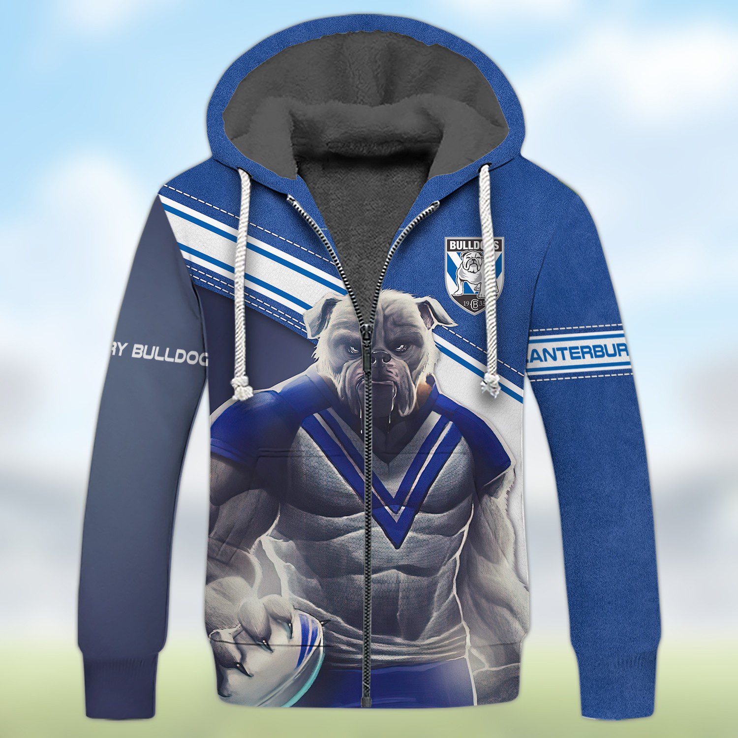 NRL Canterbury Bulldogs 3D Hoodie/ZIP/Tee/Polo/Hawaii/Bomber/Sweater NRL Canterbury Bulldogs 3D Hoodie/ZIP/Tee/Polo/Hawaii/Bomber/Sweater
