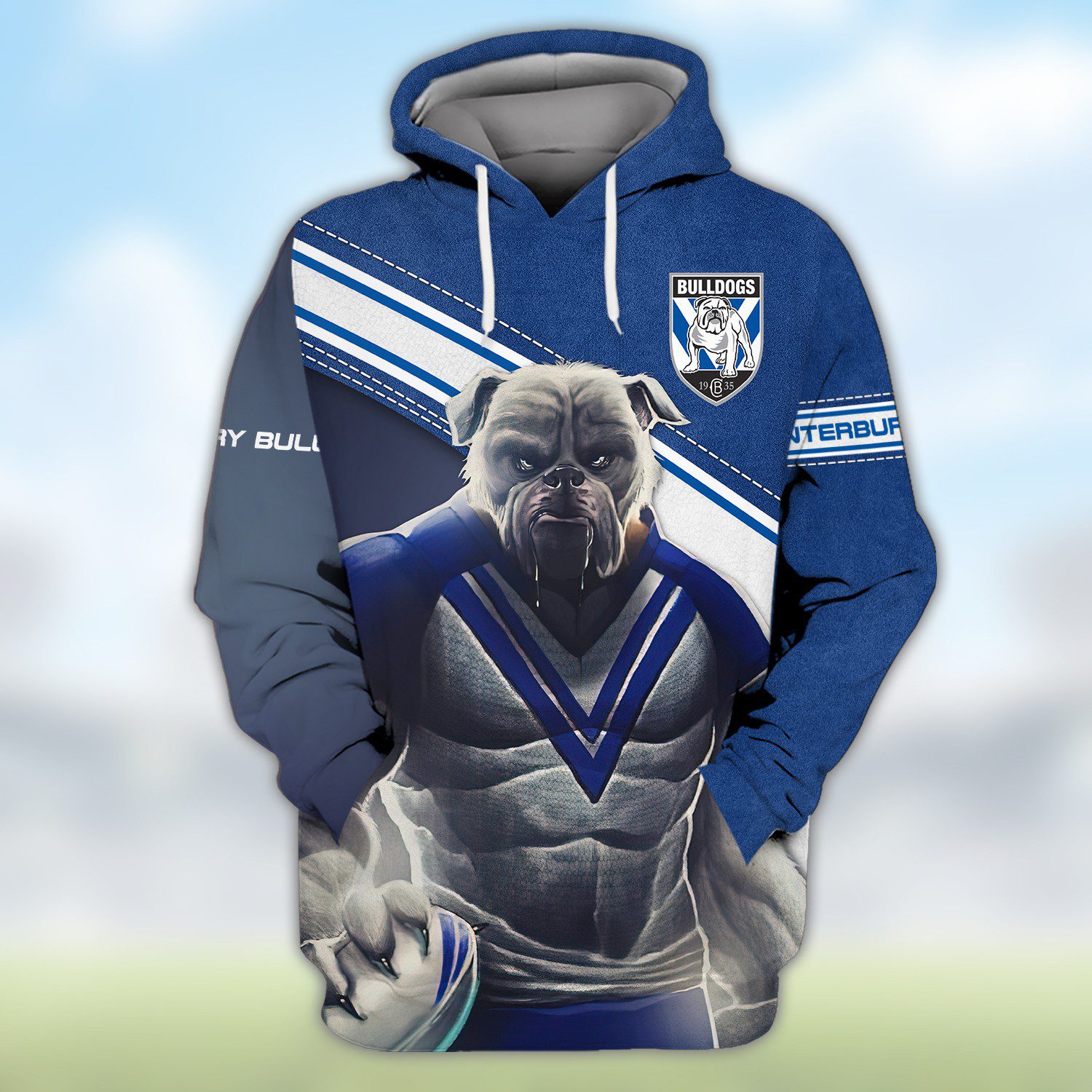 NRL Canterbury Bulldogs 3D Hoodie/ZIP/Tee/Polo/Hawaii/Bomber/Sweater NRL Canterbury Bulldogs 3D Hoodie/ZIP/Tee/Polo/Hawaii/Bomber/Sweater