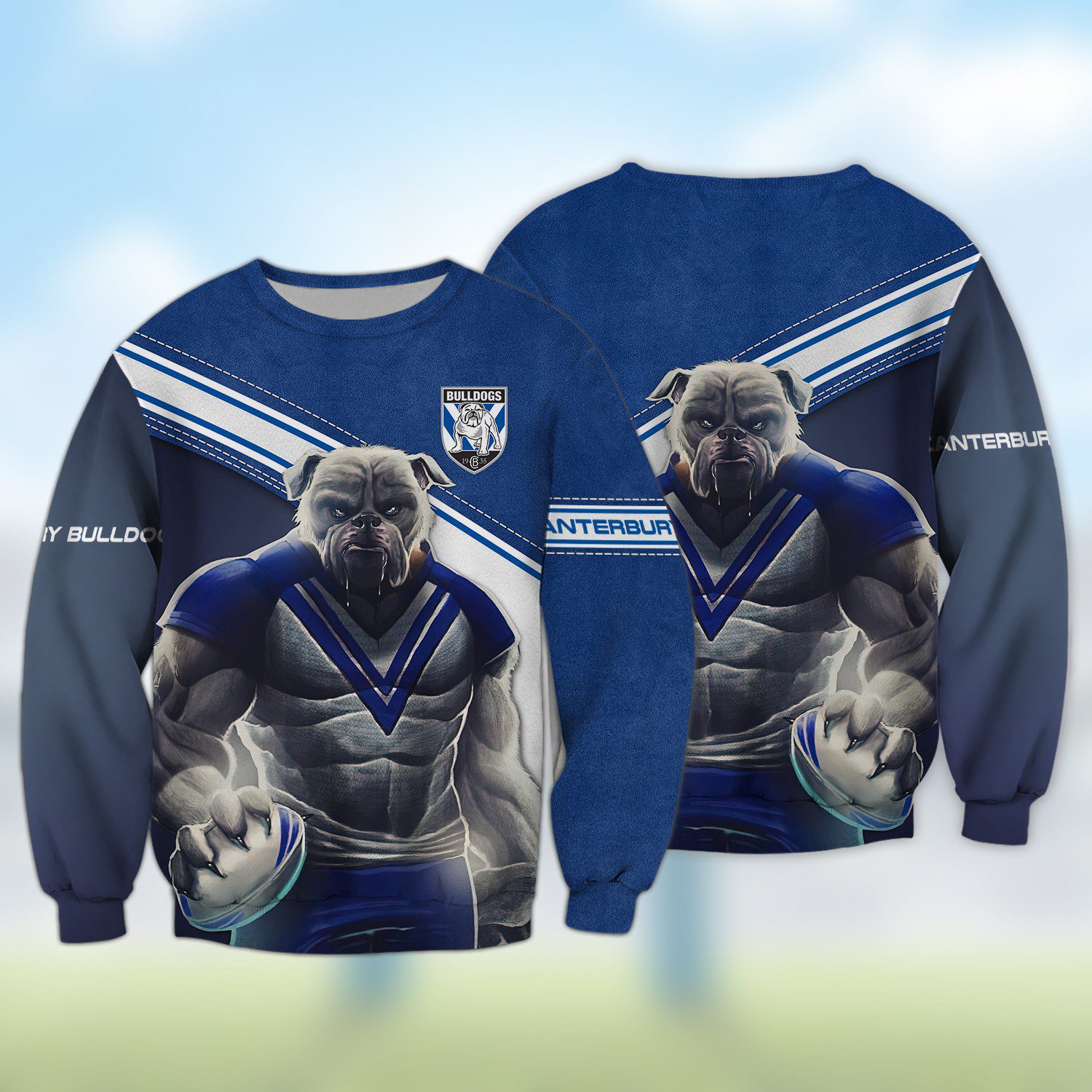 NRL Canterbury Bulldogs 3D Hoodie/ZIP/Tee/Polo/Hawaii/Bomber/Sweater NRL Canterbury Bulldogs 3D Hoodie/ZIP/Tee/Polo/Hawaii/Bomber/Sweater
