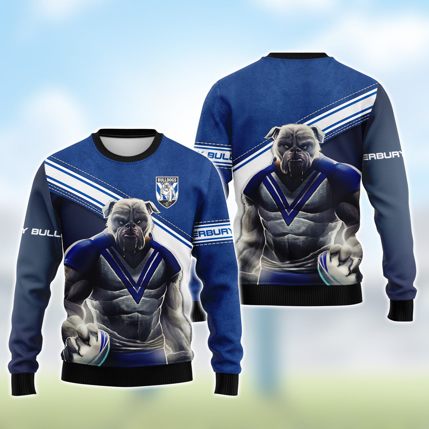 NRL Canterbury Bulldogs 3D Hoodie/ZIP/Tee/Polo/Hawaii/Bomber/Sweater NRL Canterbury Bulldogs 3D Hoodie/ZIP/Tee/Polo/Hawaii/Bomber/Sweater