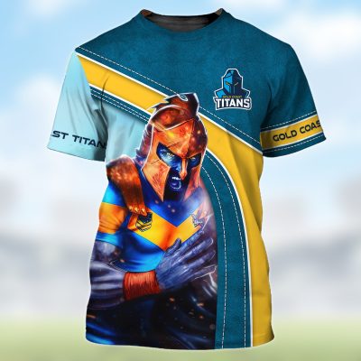 NRL Gold Coast Titans 3D Hoodie/ZIP/Tee/Polo/Hawaii/Bomber/Sweater