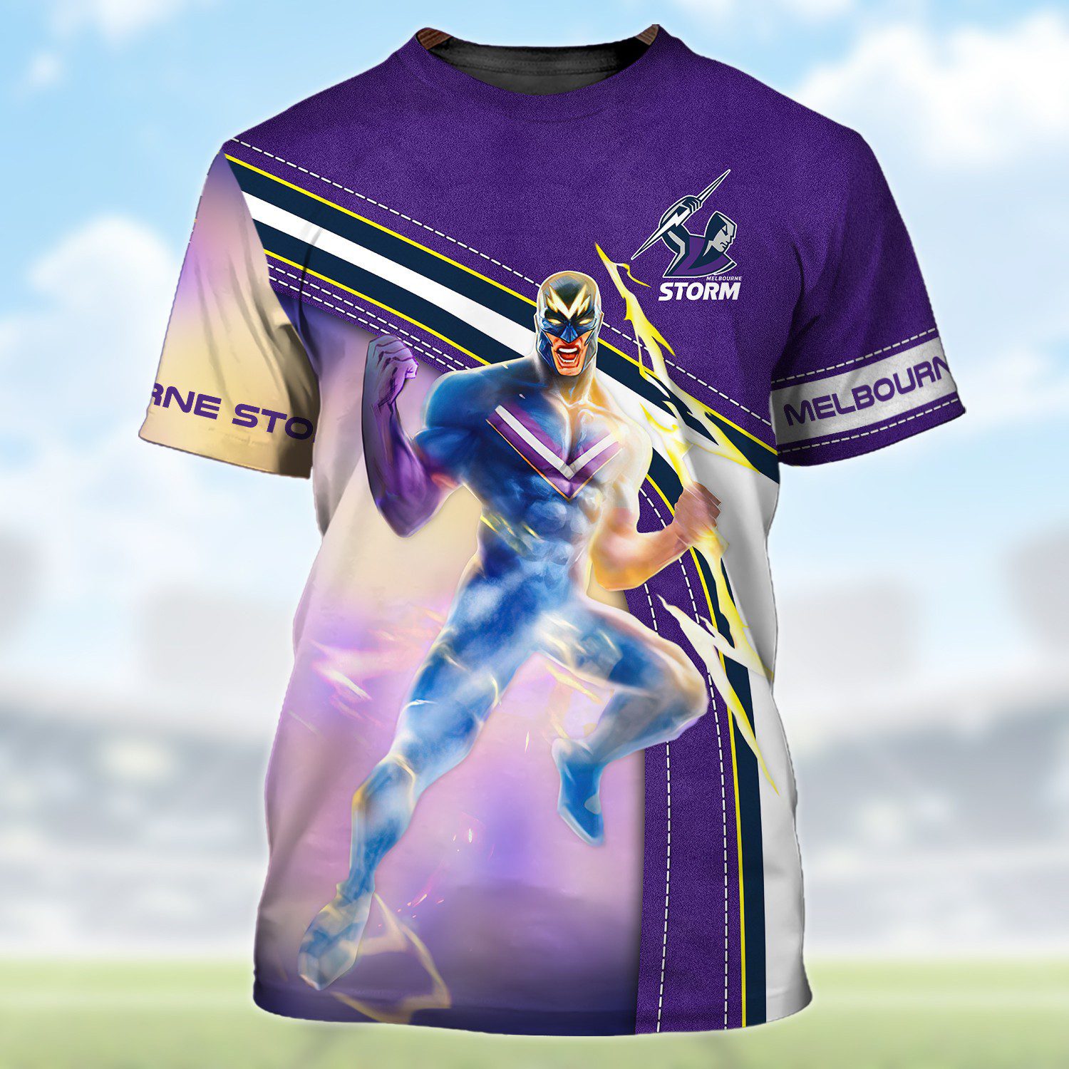 NRL Melbourne Storm 3D Hoodie/ZIP/Tee/Polo/Hawaii/Bomber/Sweater NRL Melbourne Storm 3D Hoodie/ZIP/Tee/Polo/Hawaii/Bomber/Sweater