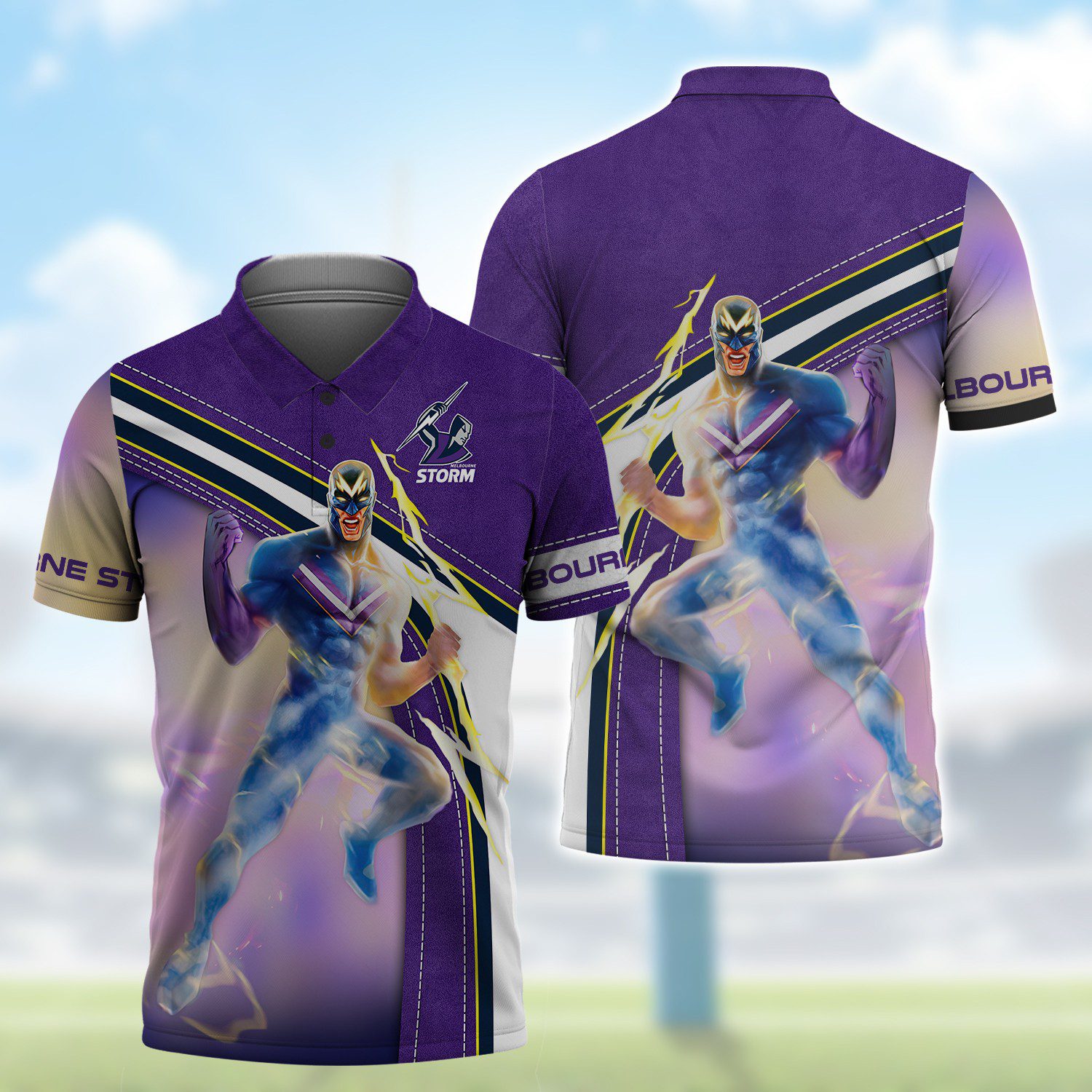 NRL Melbourne Storm 3D Hoodie/ZIP/Tee/Polo/Hawaii/Bomber/Sweater NRL Melbourne Storm 3D Hoodie/ZIP/Tee/Polo/Hawaii/Bomber/Sweater