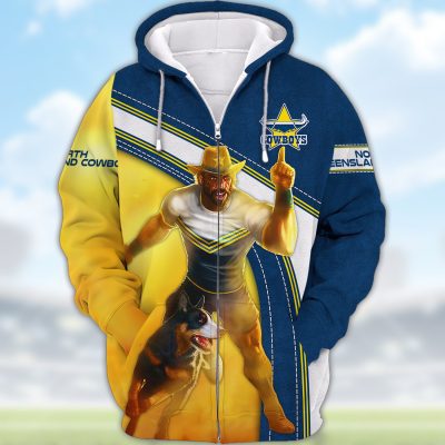 NRL North Queensland Cowboys 3D Hoodie/ZIP/Tee/Polo/Hawaii/Bomber/Sweater