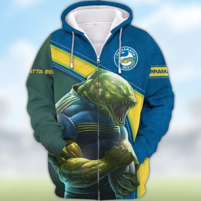 NRL Parramatta Eels 3D Hoodie/ZIP/Tee/Polo/Hawaii/Bomber/Sweater