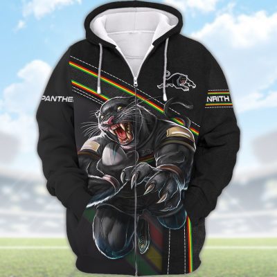 NRL Penrith Panthers 3D Hoodie/ZIP/Tee/Polo/Hawaii/Bomber/Sweater