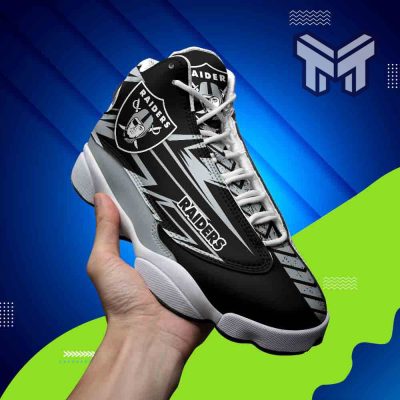Oakland Raiders Air Jordan 13,Nfl White Black J13 Shoes