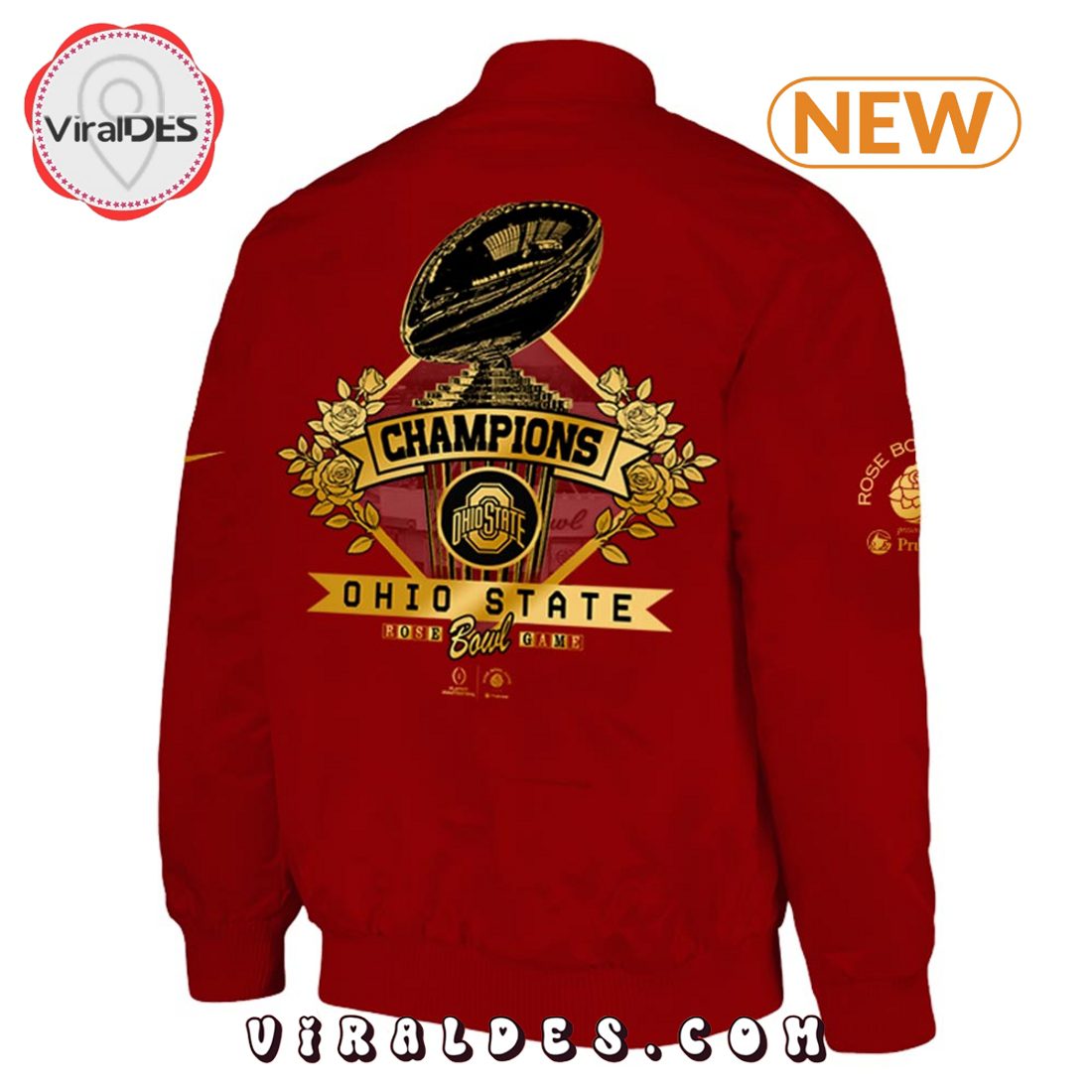 Ohio State Buckeyes Rose Bowl Champions Limited Baseball Jacket Ohio State Buckeyes Rose Bowl Champions Limited Baseball Jacket