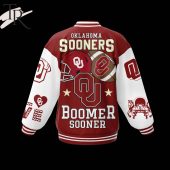 Okalahoma Sooners Boomer Sooner Baseball Jacket Lovely Smile - demo10