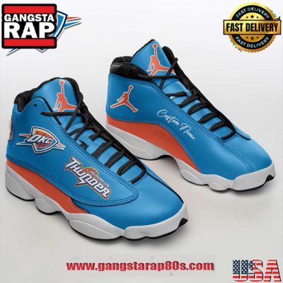 Oklahoma City Thunder Air Jordan 13 Sneakers Shoes