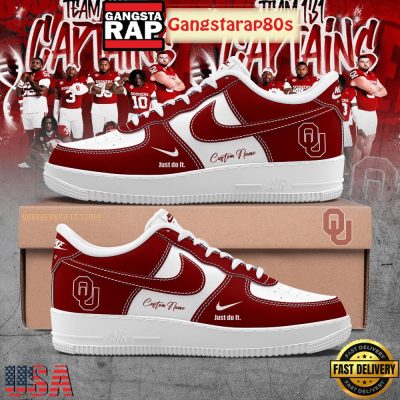 Oklahoma Sooners Welcome The New Season 2025 Custom Air Force 1 Shoes Running Sneakers