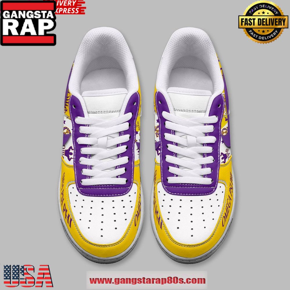 Omega Psi Phi Limited Edition Air Force 1 Shoes Running Sneakers Omega Psi Phi Limited Edition Air Force 1 Shoes Running Sneakers
