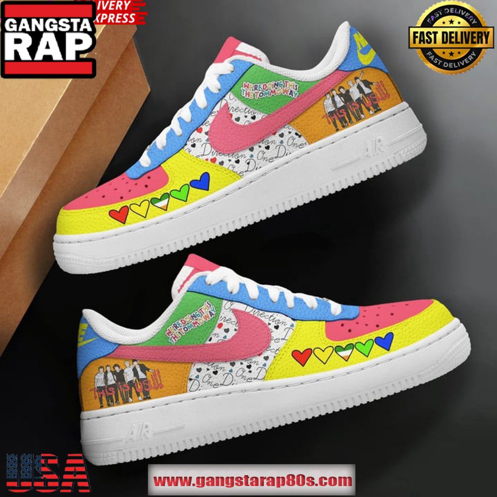 One Direction Limited Edition Air Force 1 Sneakers Shoes One Direction Limited Edition Air Force 1 Sneakers Shoes