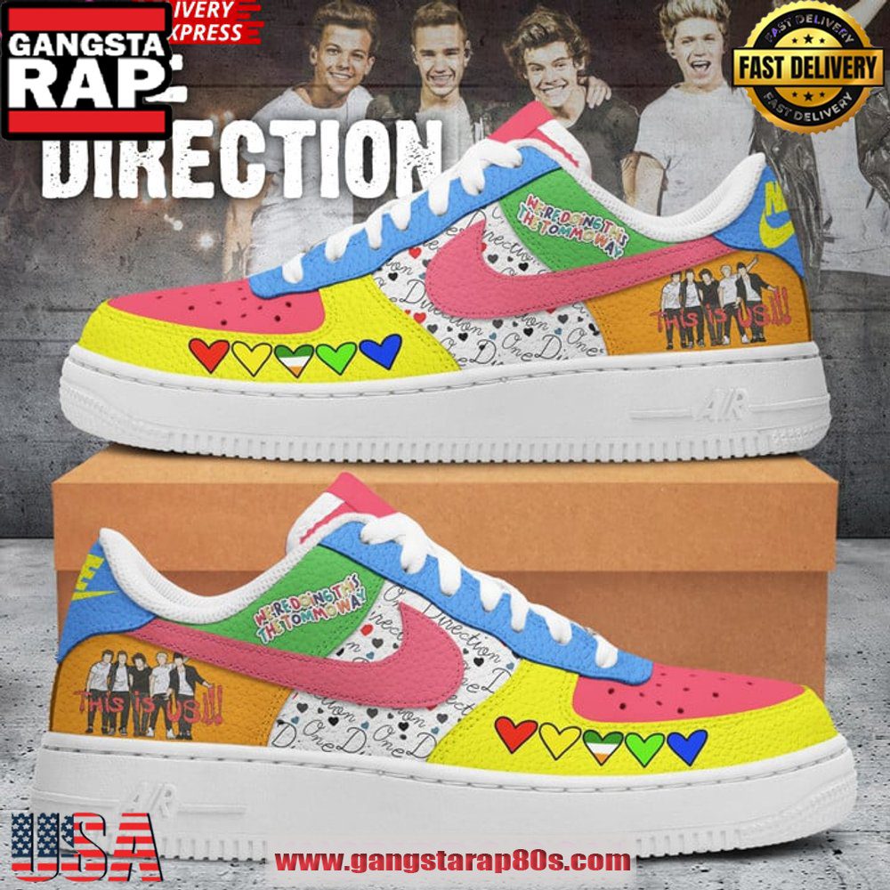 One Direction Limited Edition Air Force 1 Sneakers Shoes One Direction Limited Edition Air Force 1 Sneakers Shoes