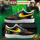 Oregon Ducks x Grateful Dead Air Force 1 Running Sneakers Shoes