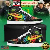 Oregon Ducks x Grateful Dead Nike Custom Air Jordan 1 Running Sneakers Shoes