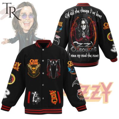 Ozzy Osbourne Of All The Things I've Lost I Miss My Mind The Most Baseball Jacket
