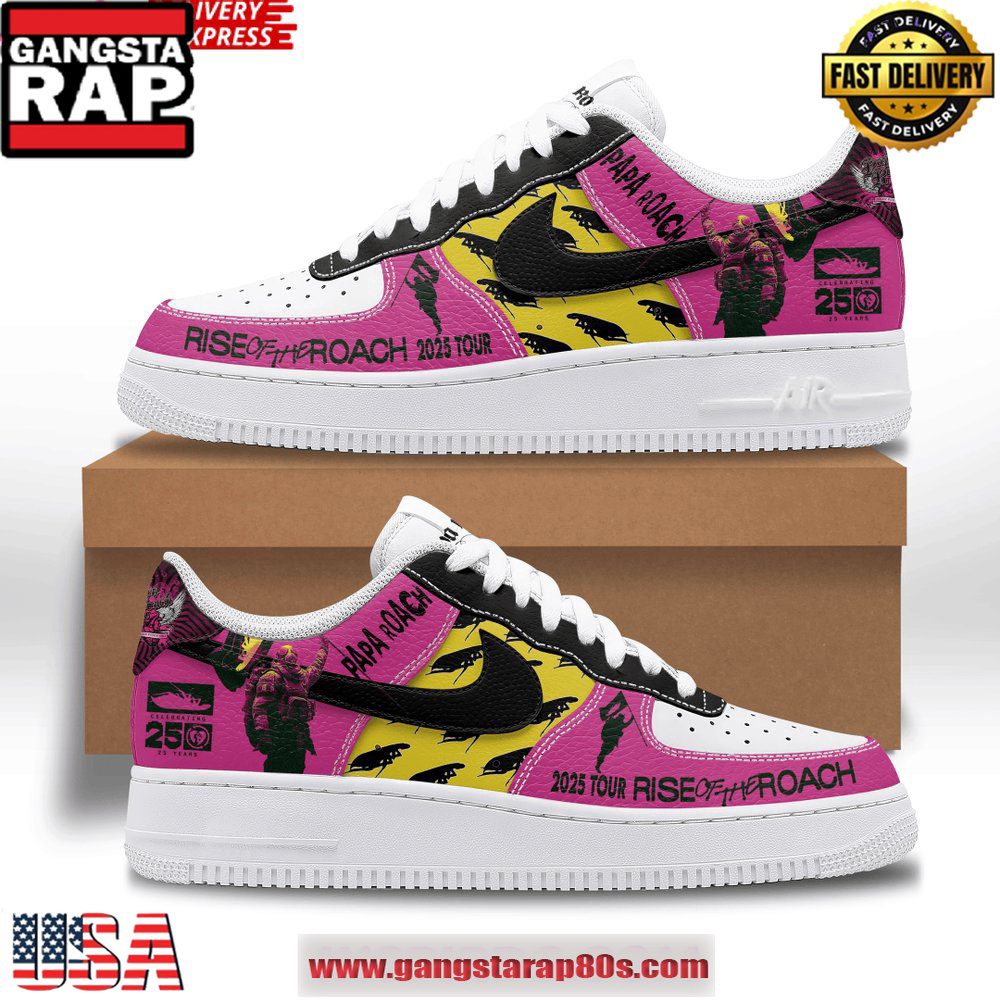 Papa Roach Celebrating 25 Years Air Force 1 Running Sneakers Shoes Papa Roach Celebrating 25 Years Air Force 1 Running Sneakers Shoes