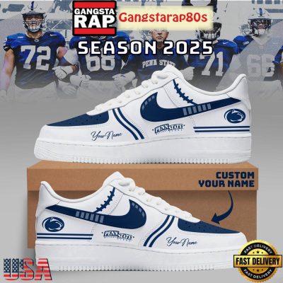 Penn State Nittany Lions Football New Season 2025 Special Custom Air Force 1 Sneakers Shoes