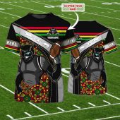 Penrith Panthers Personalized Name 3D Tshirt Gift For Nrl Fan Tad 01