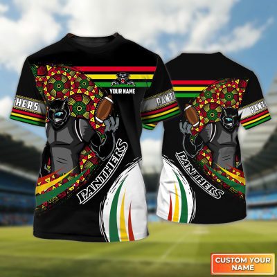 Penrith Panthers Personalized Name 3D Tshirt Gift For Nrl Fan Tad 02