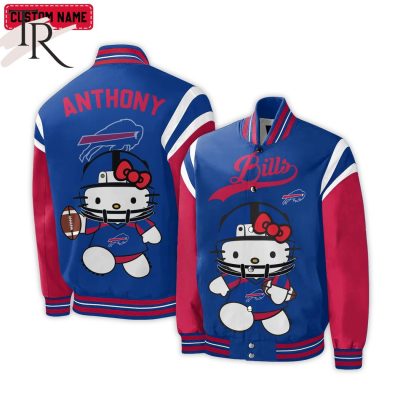 Personalized NFL Buffalo Bills Special Hello Kitty Design Baseball Jacket For Fans - Limited Edition