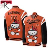 Personalized NFL Cincinnati Bengals Special Hello Kitty Design Baseball Jacket For Fans - Limited Edition