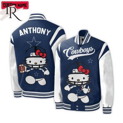 Personalized NFL Dallas Cowboys Special Hello Kitty Design Baseball Jacket For Fans - Limited Edition