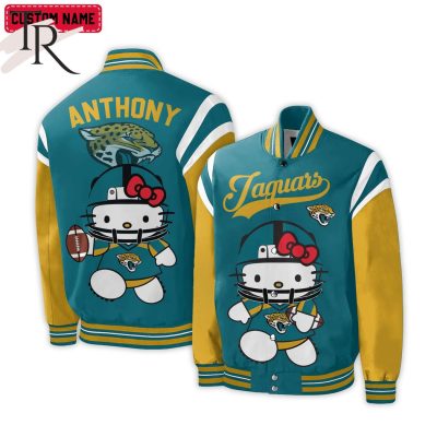 Personalized NFL Jacksonville Jaguars Special Hello Kitty Design Baseball Jacket For Fans - Limited Edition