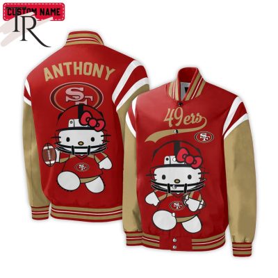 Personalized NFL San Francisco 49ers Special Hello Kitty Design Baseball Jacket For Fans - Limited Edition