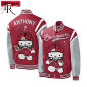 Personalized NFL Tampa Bay Buccaneers Special Hello Kitty Design Baseball Jacket For Fans - Limited Edition