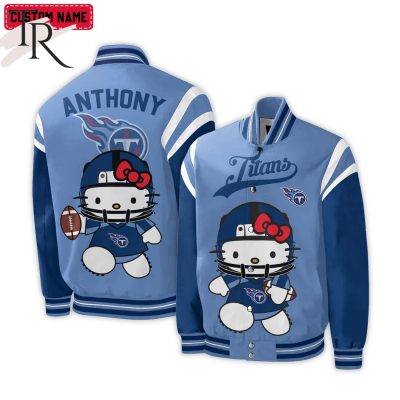 Personalized NFL Tennessee Titans Special Hello Kitty Design Baseball Jacket For Fans - Limited Edition