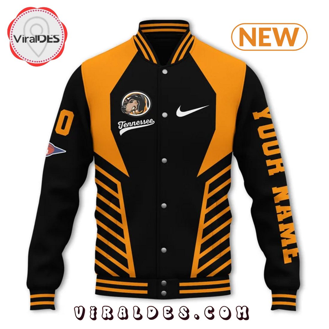 Personalized Tennessee Volunteers Skull Baseball Jacket Personalized Tennessee Volunteers Skull Baseball Jacket