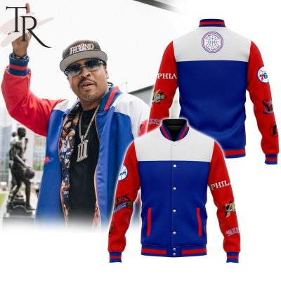 Philadelphia 76ers Allen Iverson Baseball Jacket