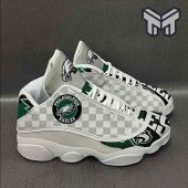 Philadelphia Eagles Air Jordan 13nfl Football Teams Checkerboard White Black J13 Shoes Mr02.jpg - demo10