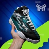 Philadelphia Eagles Air Jordan 13nfl White Black J13 Shoes 1.jpg - demo10