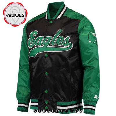 Philadelphia Eagles NFL Green Baseball Jacket LIMITED