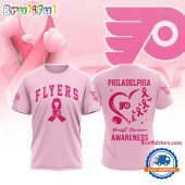 Philadelphia Flyers 2025 NHL Pink Breast Cancer Awareness All Over Print Shirt