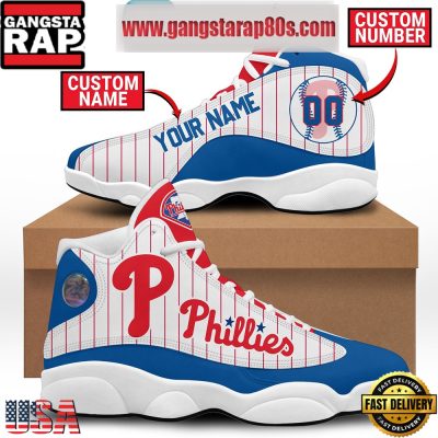 Philadelphia Phillies Baseball Team Love Personalized Air Jordan 13 Shoes