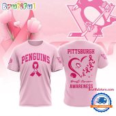 Pittsburgh Penguins 2025 NHL Pink Breast Cancer Awareness All Over Print Shirt