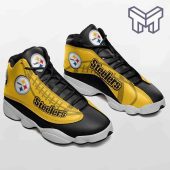 Pittsburgh Steelers Air Jordan 13white Black J13 Shoes.jpg - demo10