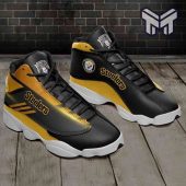 Pittsburgh Steelers Air Jordan 13white Black J13 Shoes Gift For Fans Pittsburgh Steelers Logo On The Shoes.jpg - demo10