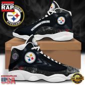 NFL Pittsburgh Steelers New Design Air Jordan 13 Running Sneakers Shoes For Fans